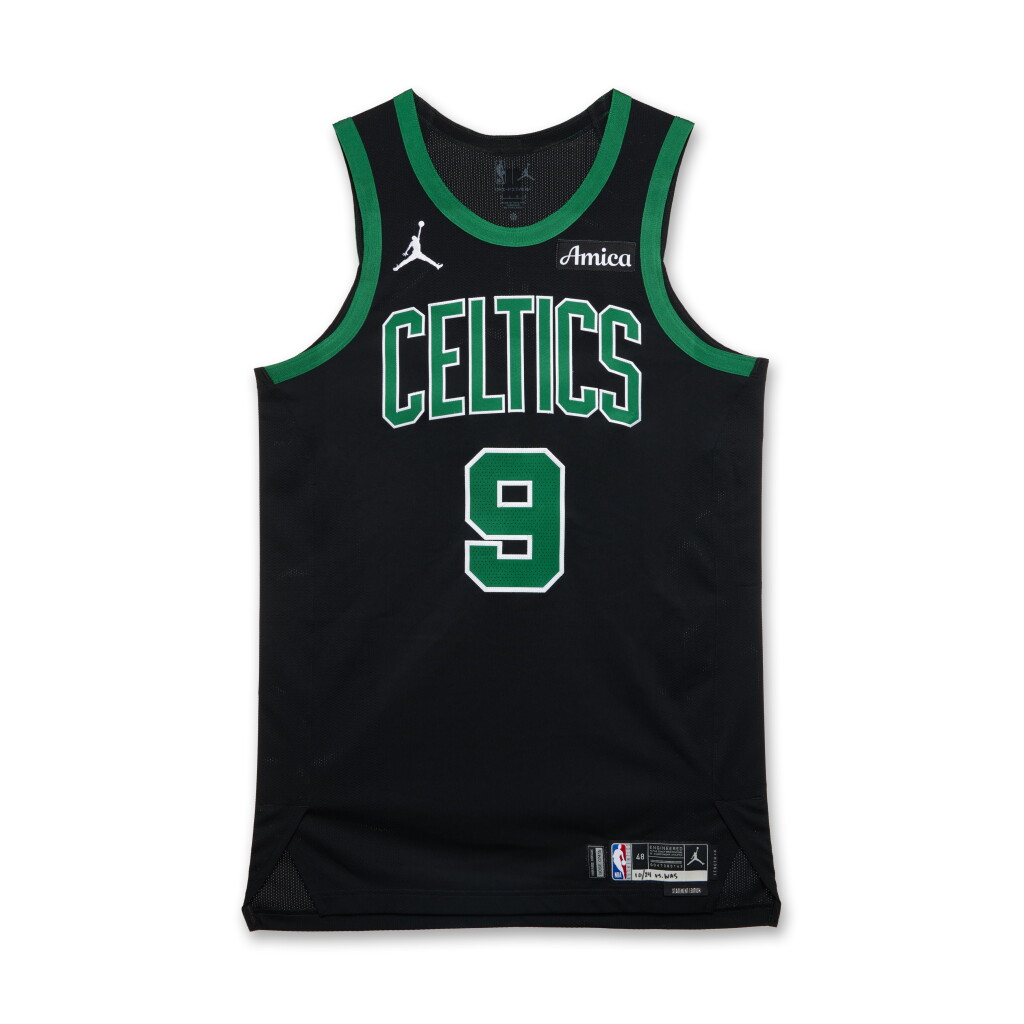 全螢幕檢視 - 查看23Derrick White Boston Celtics 2024-2025 Game Worn Statement Edition Jersey 的1