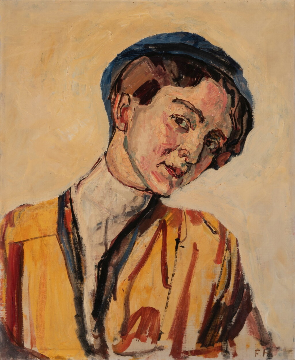 View full screen - View 1 of Lot 47. FERDINAND HODLER | BILDNIS EINER UNBEKANNTEN.