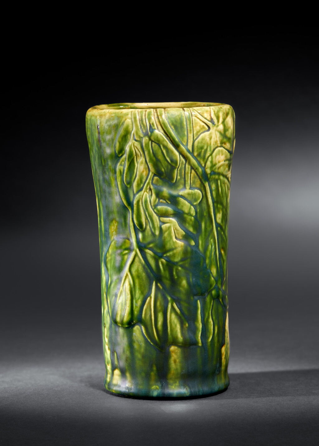 View full screen - View 1 of Lot 307. "Maple Seeds" Favrile Pottery Vase.