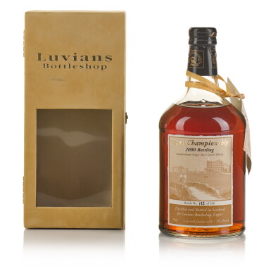 View full screen - View 1 of Lot 300. Springbank Signatory Vintage Open Championship 2000 59.2 abv 1993 (1 BT 70cl).