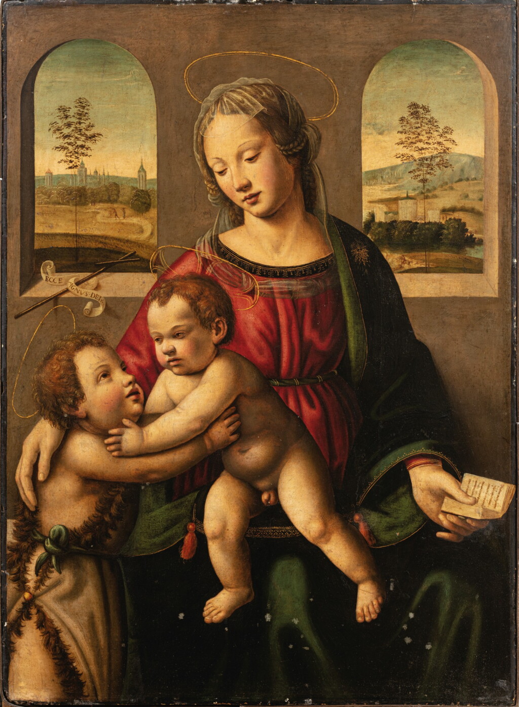 View full screen - View 1 of Lot 8. The Virgin and Child with Saint John the Baptist.