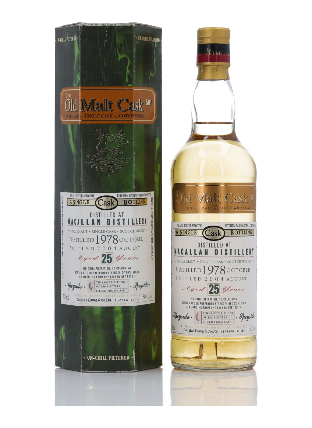 View full screen - View 1 of Lot 105. Macallan Douglas Laing Old Malt Cask 25 Year Old #1422 50.0 abv 1978 (1 Bottle 70cl).