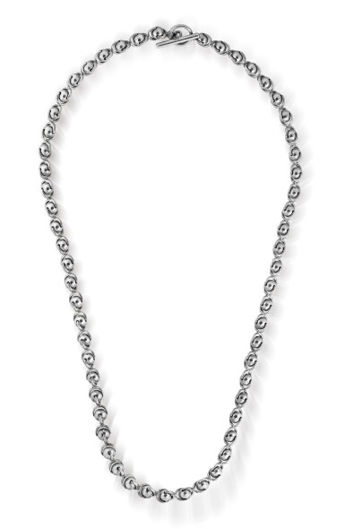 View full screen - View 1 of Lot 193. Sautoir argent | Silver sautoir.