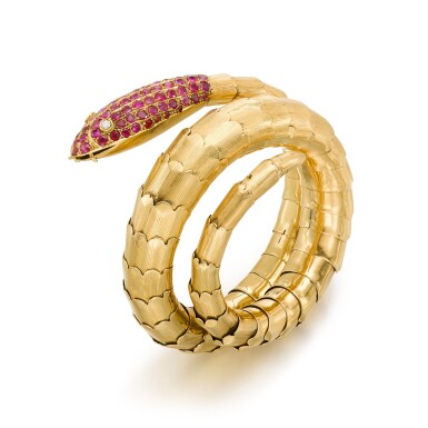 View full screen - View 1 of Lot 121. Ruby and Diamond Bracelet .