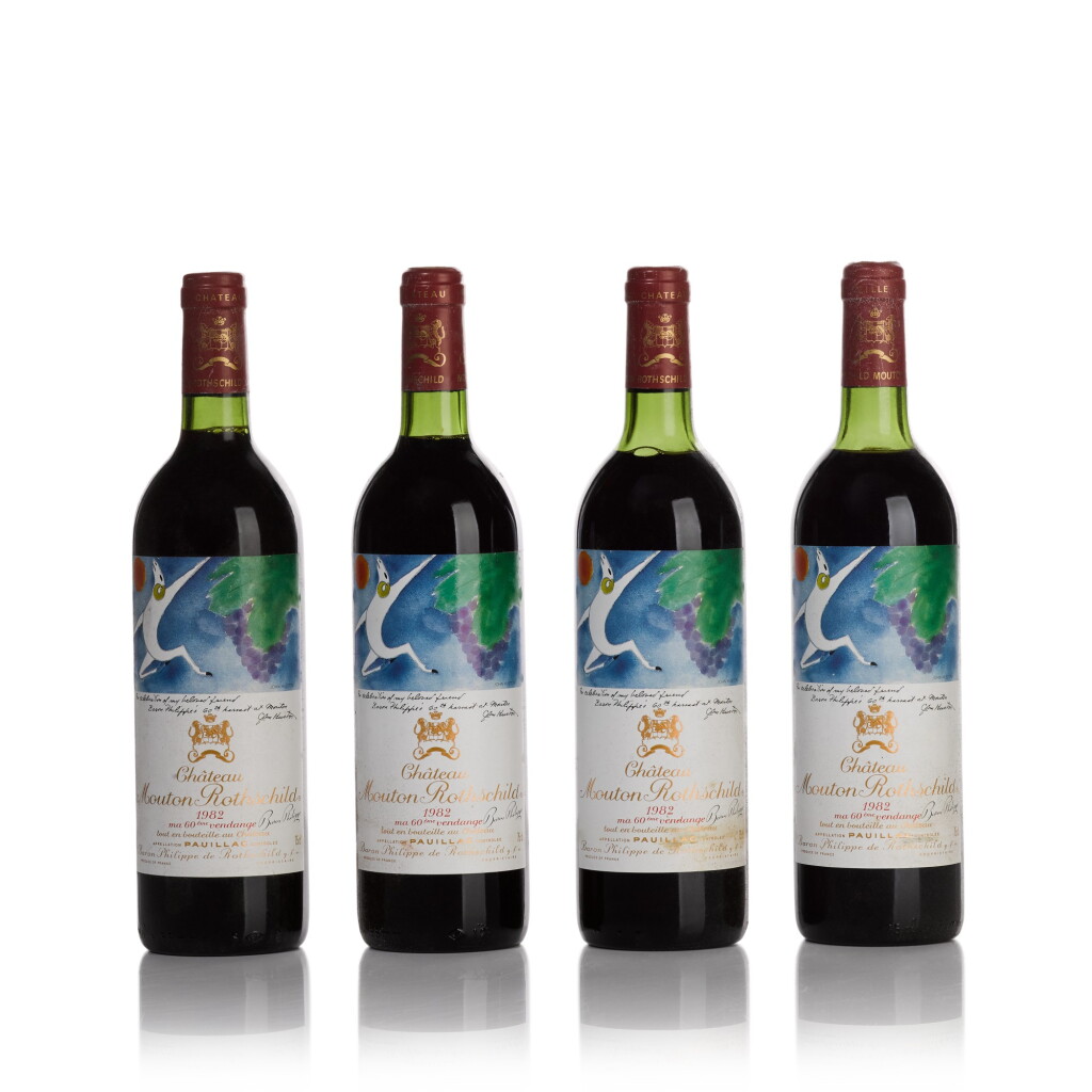 View full screen - View 1 of Lot 47. Château Mouton Rothschild 1982 (8 BT).