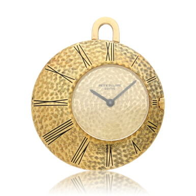 View full screen - View 1 of Lot 121. Reference 789/1 ‘Ricochet', A yellow gold asymmetrical open faced watch, Designed by Gilbert Albert, Made in 1962.