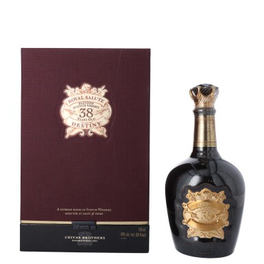 View full screen - View 1 of Lot 129. Chivas Regal Royal Salute 38 Year Old Stone Of Destiny 40.0 abv NV (1 BT75).