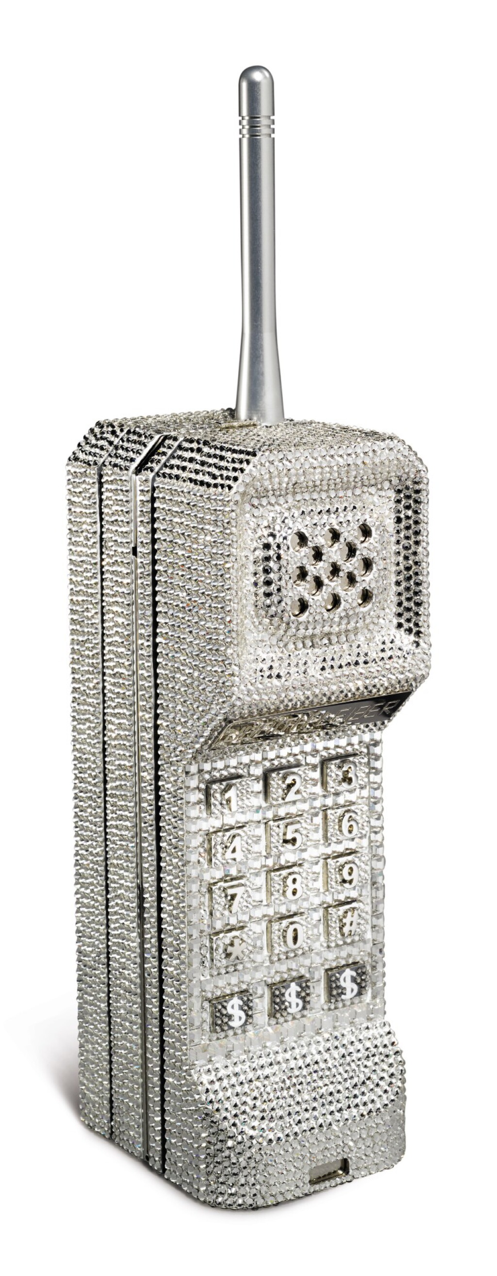 Voir en plein écran - Voir 1 du lot 34. JUDITH LEIBER COUTURE | One of a Kind Brick Phone. "Don't call me. I'll call you". 2020..