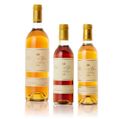 View full screen - View 1 of Lot 8499. Château d'Yquem "Vertical" (2 HB, 1 BT).