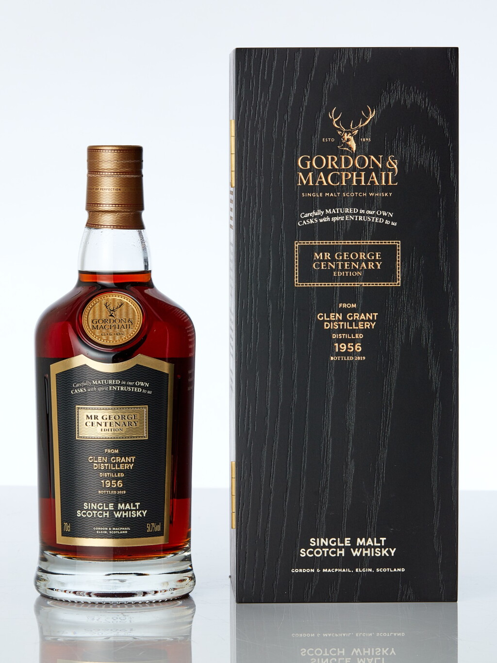 View full screen - View 1 of Lot 7617. Glen Grant Gordon & MacPhail 62 Year Old Mr. George Centenary Edition 51.7 abv 1956 (1 BT70).