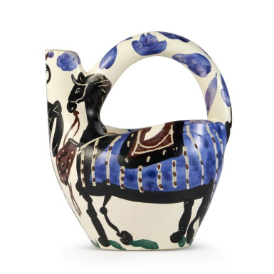 View full screen - View 1 of Lot 151. Cavalier et cheval (Alain Ramié 138).