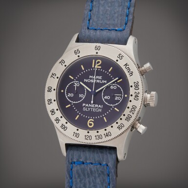 View full screen - View 1 of Lot 26. Reference 5218-302 Slytech Mare Nostrum 'Pre-Vendome' | A stainless steel chronograph wristwatch, Circa 1996 | The Hammer Collection.