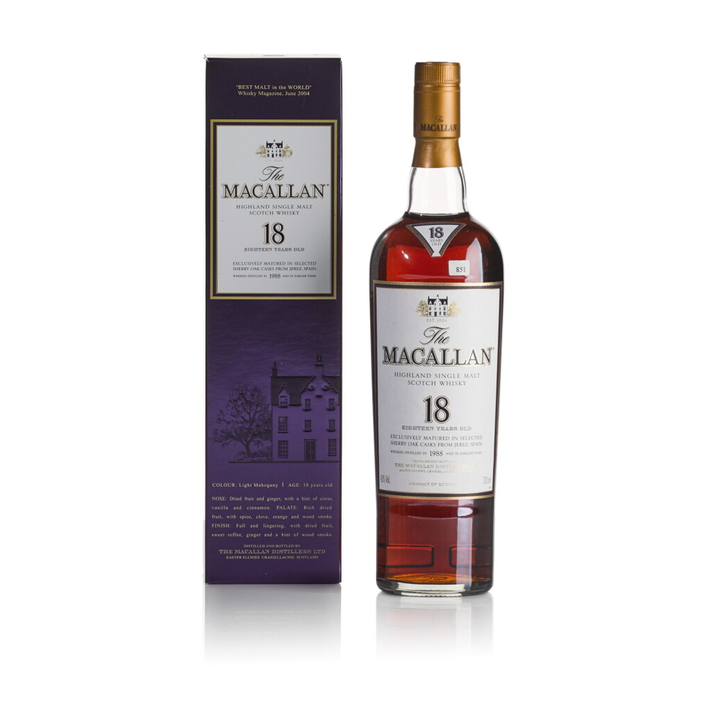 View full screen - View 1 of Lot 73. The Macallan 18 Year Old 43.0 abv 1988 (1 BT70).