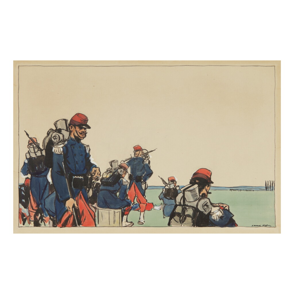 View full screen - View 1 of Lot 10. EDWARD HOPPER | FRENCH SOLDIERS.