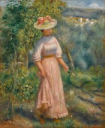 Jeune fille dans les champs