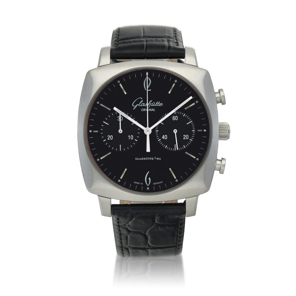 View full screen - View 1 of Lot 83. Senator Sixties, Ref. 39-34-02-32-04 Stainless steel chronograph wristwatch Circa 2010.