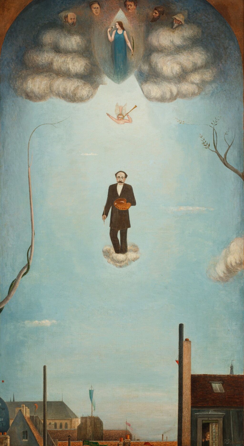 View full screen - View 1 of Lot 319. Le Douanier Rousseau montant vers la gloire et entrant dans la postérité.