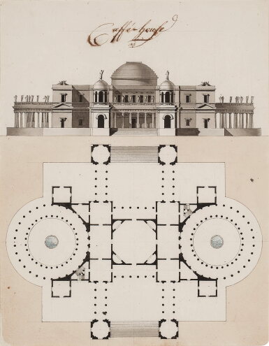 View full screen - View 1 of Lot 404. Design for a coffee house.