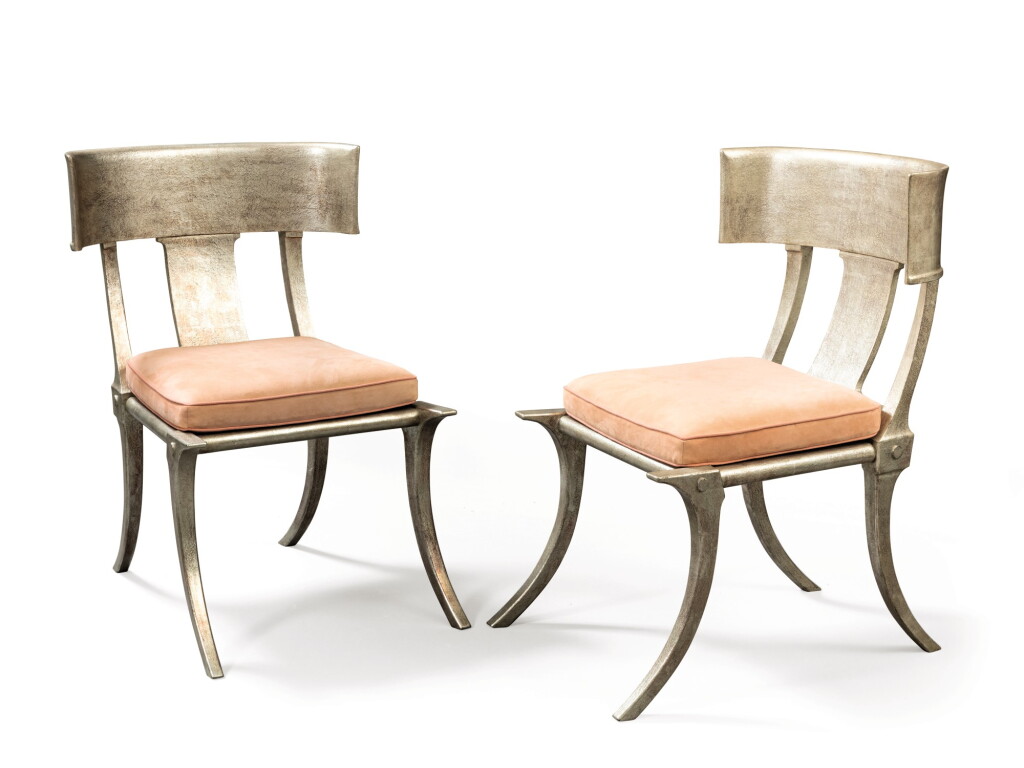 View full screen - View 1 of Lot 20. Pair of Klismos armchairs, designed circa 1930 .