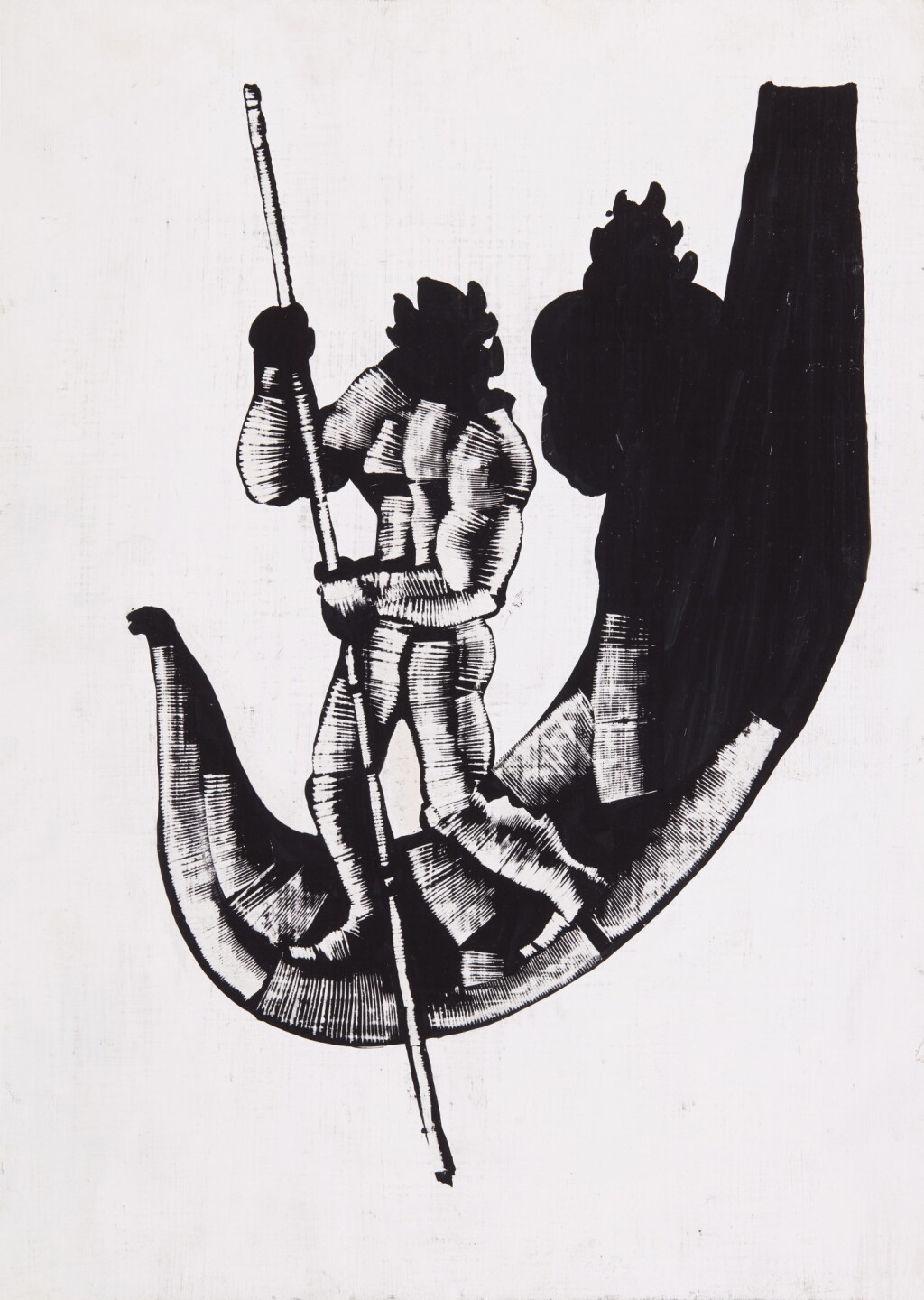 View full screen - View 1 of Lot 21. Two illustrations for Gilgamesh.