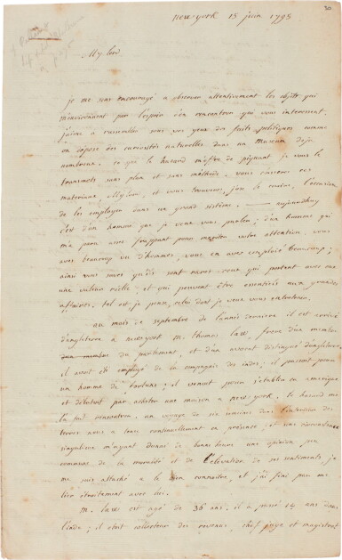 View full screen - View 1 of Lot 146. Prince de Talleyrand | Series of nine autograph letters signed, to Lord Shelburne, on international politics.