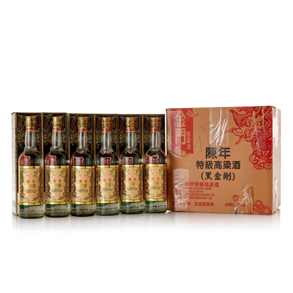 View full screen - View 1 of Lot 564. 1987年產 金門 陳年特級高粱酒 (黑金剛) Kinmen Kaoliang Liquor "Hei Jin Gang" 1987 (12 BT60).