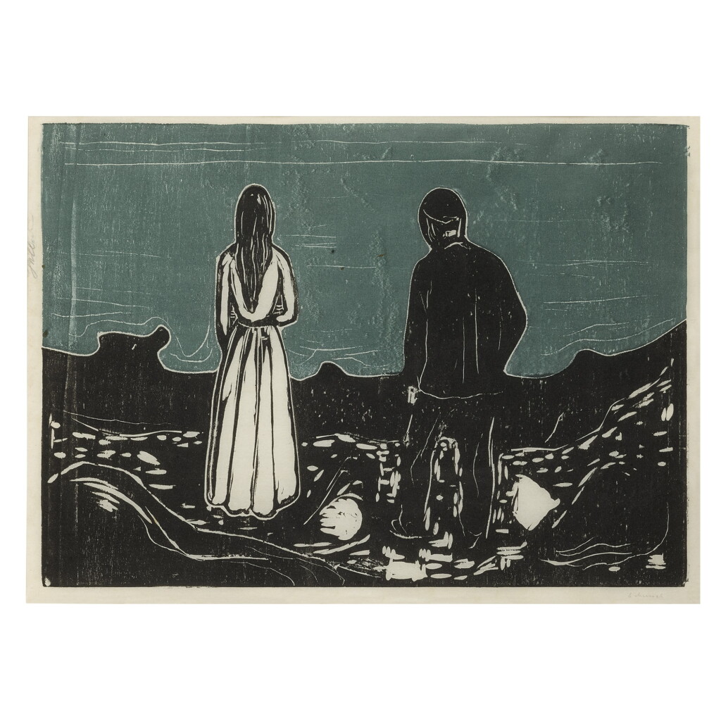 View full screen - View 1 of Lot 9. EDVARD MUNCH | TWO HUMAN BEINGS. THE LONELY ONES (SCHIEFLER 133; WOLL 157) .