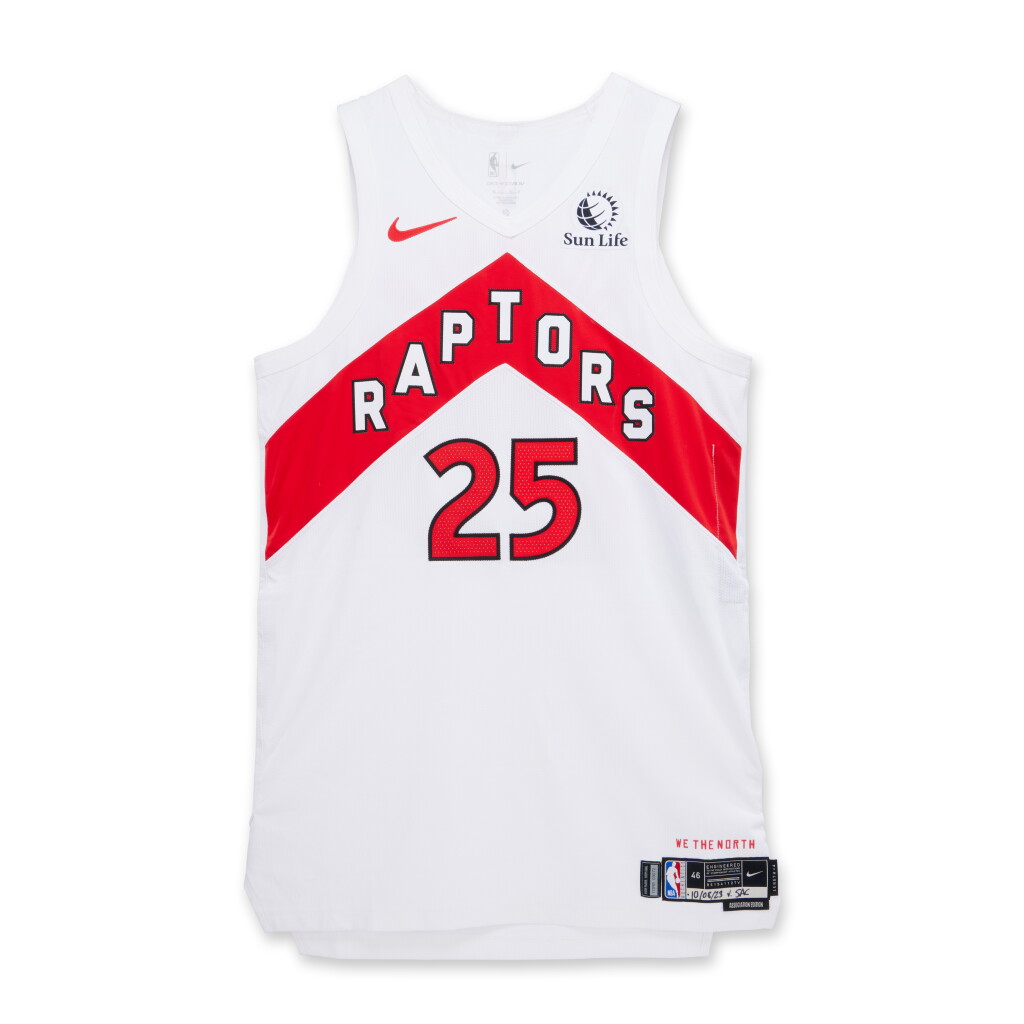 View full screen - View 1 of Lot 95. Chris Boucher Toronto Raptors 2023-2024 Game Worn Association Edition Jersey.