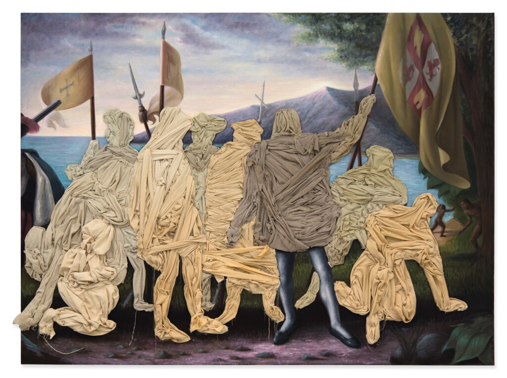 View full screen - View 1 of Lot 107. Columbus Day Painting.