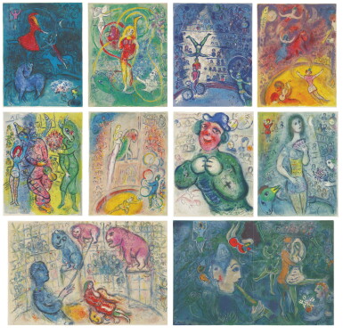 View full screen - View 1 of Lot 31. MARC CHAGALL | THE CIRCUS (M. 490-527; SEE C. BKS. 68).