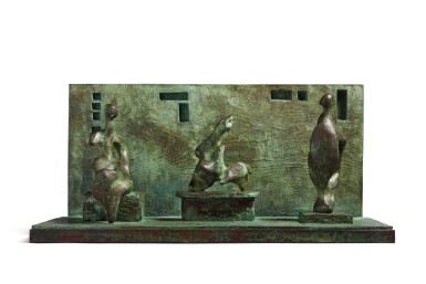 View full screen - View 1 of Lot 36. Three Motives Against Wall No. 1.