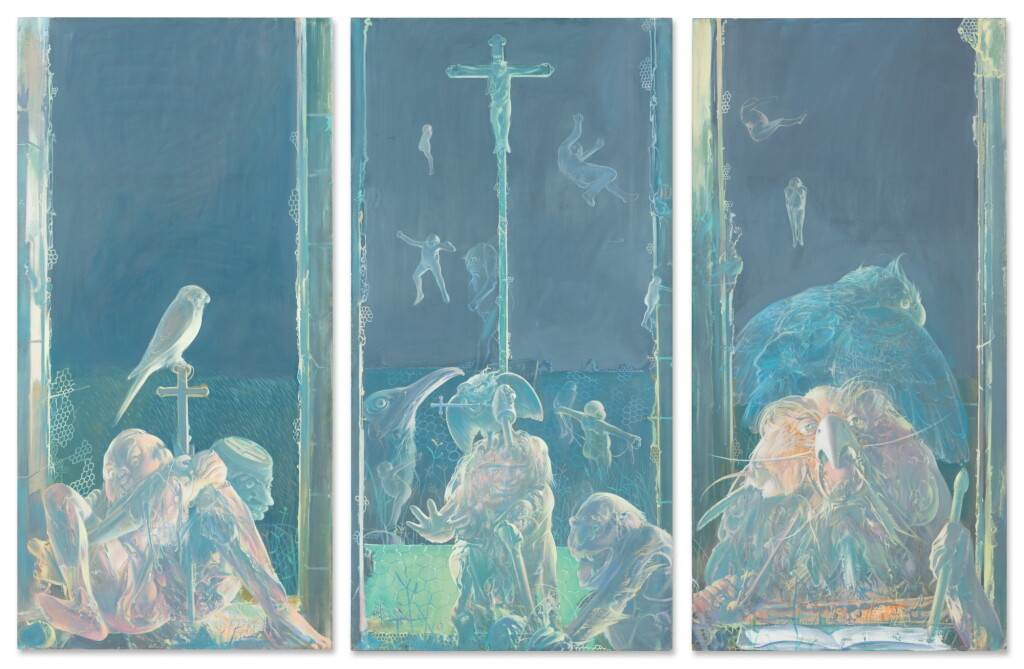 View full screen - View 1 of Lot 25. Triptyque de Saint Hubert.