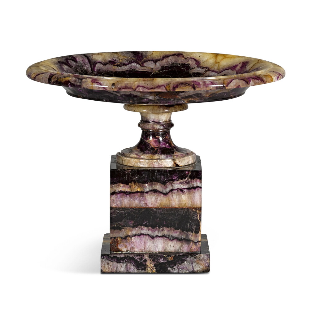 View full screen - View 1 of Lot 21. A Regency Blue John tazza, circa 1820.