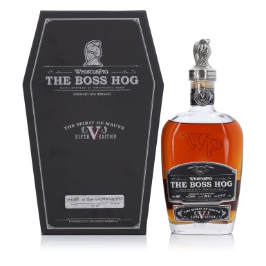 View full screen - View 1 of Lot 850. WhistlePig The Boss Hog 13 Year Old 5th Edition "The Spirit Of Mauve" 117.5 Proof NV (1 Bottle 75cl).