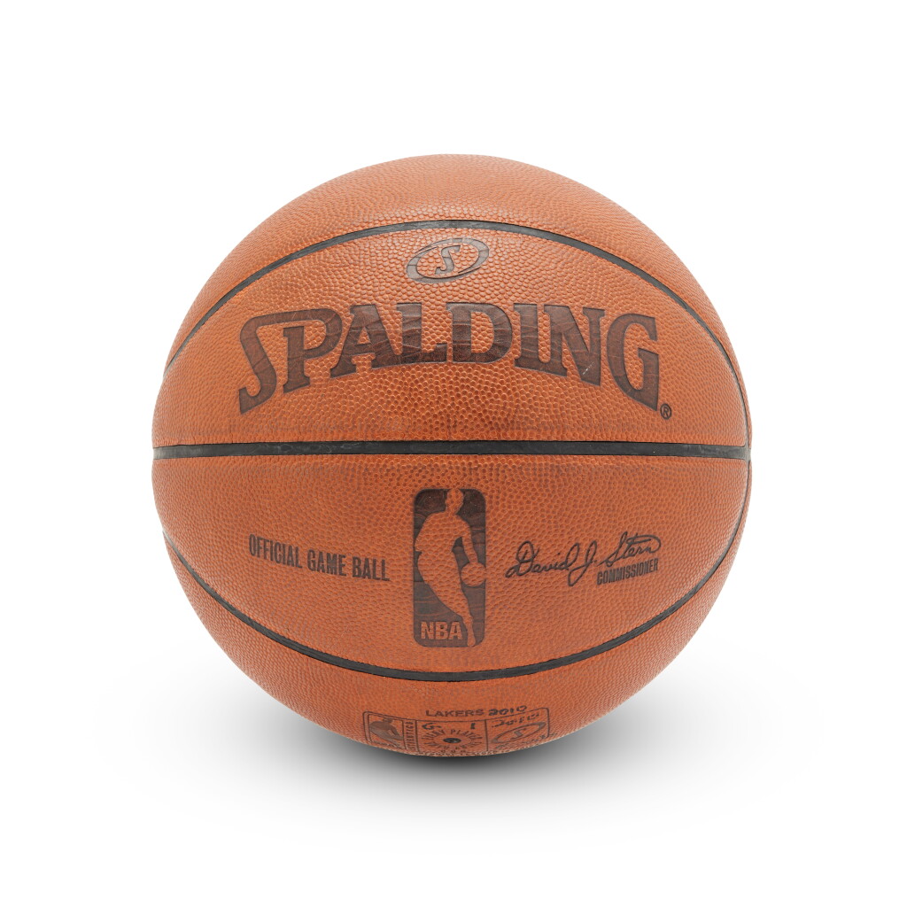 View full screen - View 1 of Lot 1. 2010 NBA Finals Game Used Basketball | Game 1 | Kobe Bryant’s Final Los Angeles Lakers Championship Series.