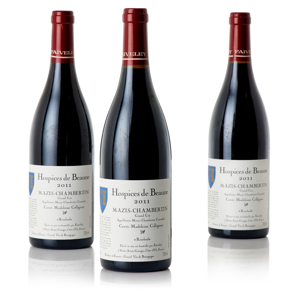View full screen - View 1 of Lot 6784. Mazis-Chambertin Grand Cru, Hospices de Beaune Cuvée Madeleine Collignon 2011 Faiveley (12 BT).