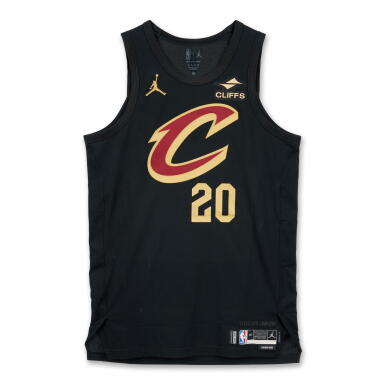 View full screen - View 1 of Lot 72. Georges Niang Cleveland Cavaliers 2024-2025 Emirates NBA Cup Game Worn Statement Edition Jersey .