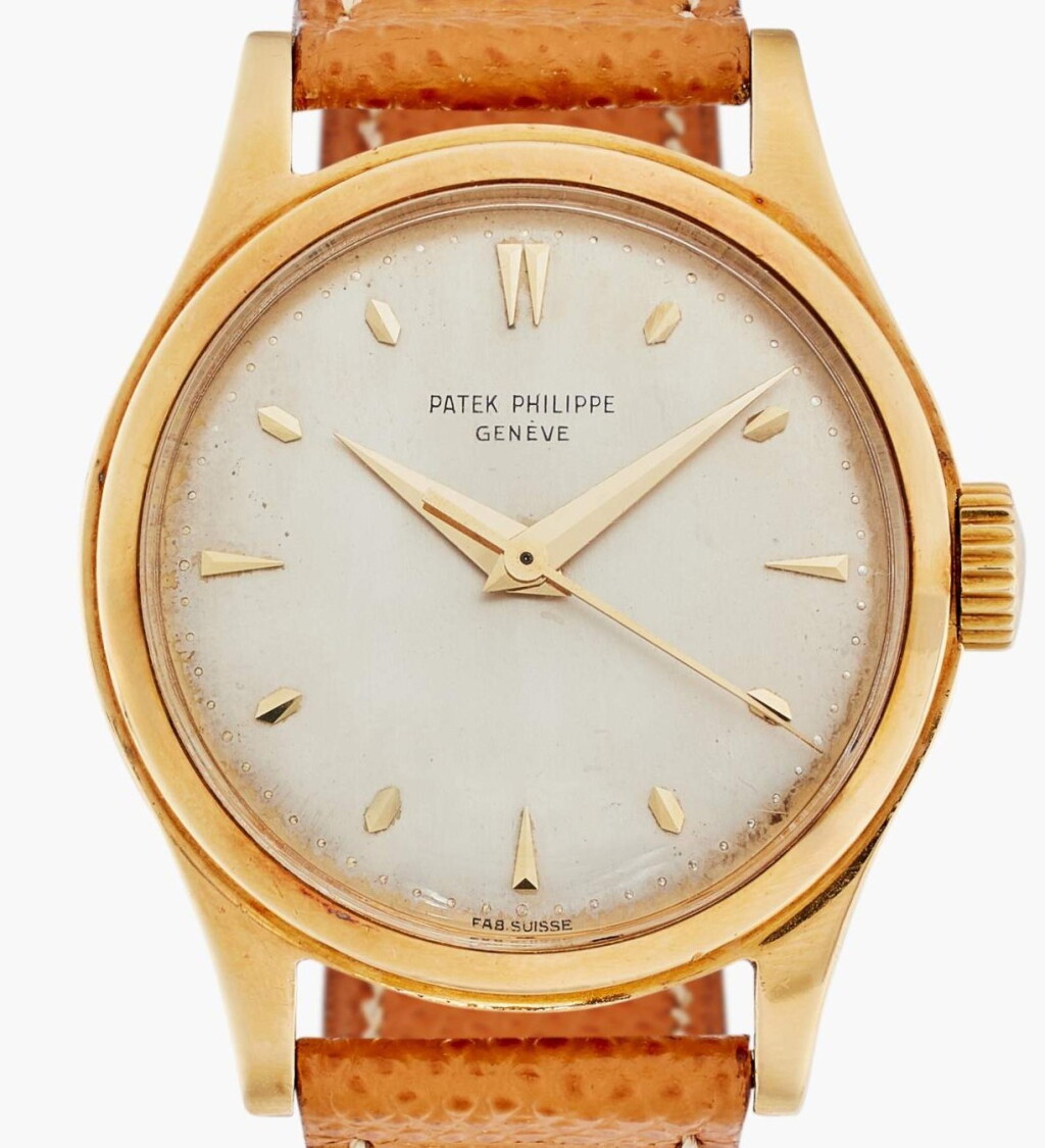View full screen - View 1 of Lot 150. Reference 2508 Grande Calatrava 'Fab. Suisse' | A yellow gold wristwatch, Circa 1955 .