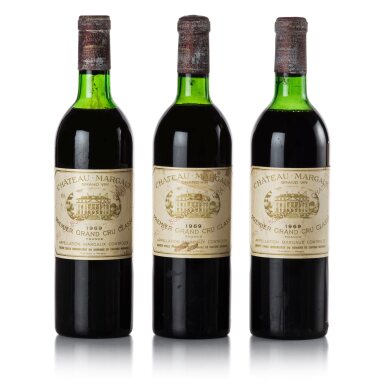 View full screen - View 1 of Lot 6. Château Margaux 1969 (3 BT).