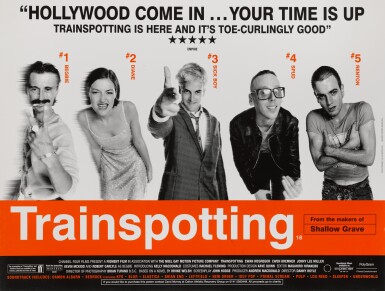 View full screen - View 1 of Lot 171. TRAINSPOTTING (1996) POSTER, BRITISH.