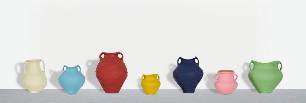 View full screen - View 1 of Lot 390. Colored Vases.