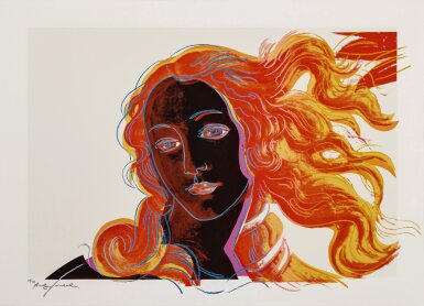 View full screen - View 1 of Lot 47. Sandro Botticelli (Birth of Venus, 1482), from Details of Renaissance Paintings (Feldman & Schellmann II.318).