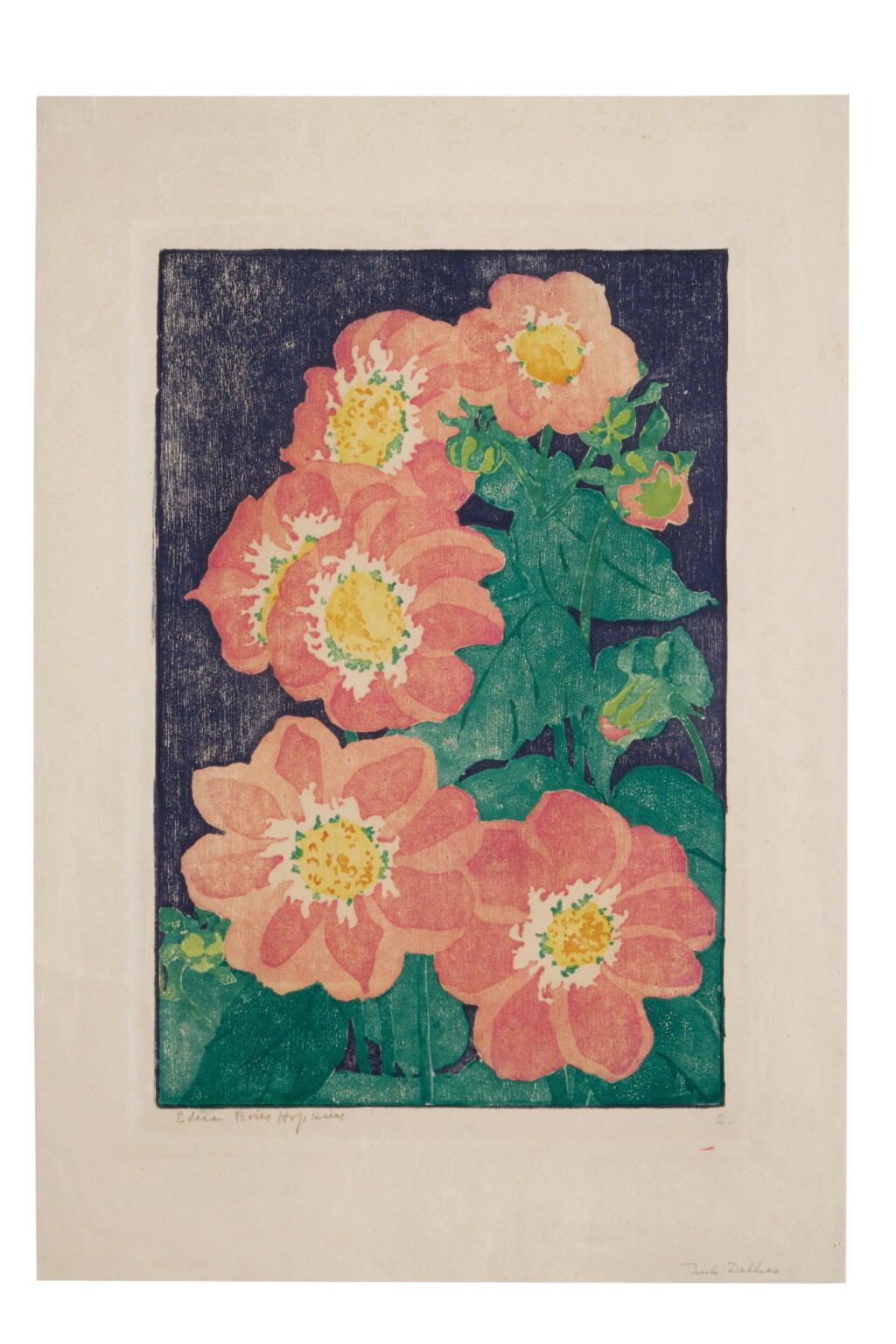 View full screen - View 1 of Lot 386. Pink Dahlias.