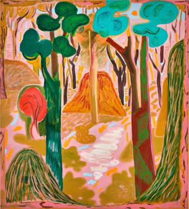 View full screen - View 1 of Lot 1131. Shara Hughes 莎拉・休斯 | Pink Morning 粉紅色的早晨.