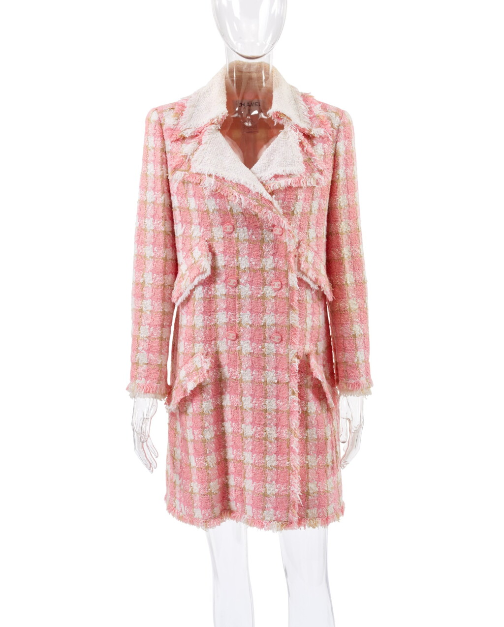 View full screen - View 1 of Lot 100. CHANEL | MULTICOLOR CHECK COAT.