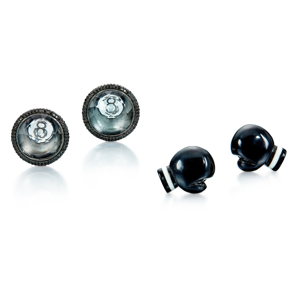 View full screen - View 1 of Lot 1744. Two Pair of Cufflinks | 袖扣兩對.