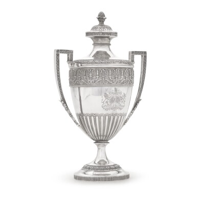 View full screen - View 1 of Lot 48. Royal: a Victorian silver cup and cover, Daniel & Charles Houle, London, 1873.