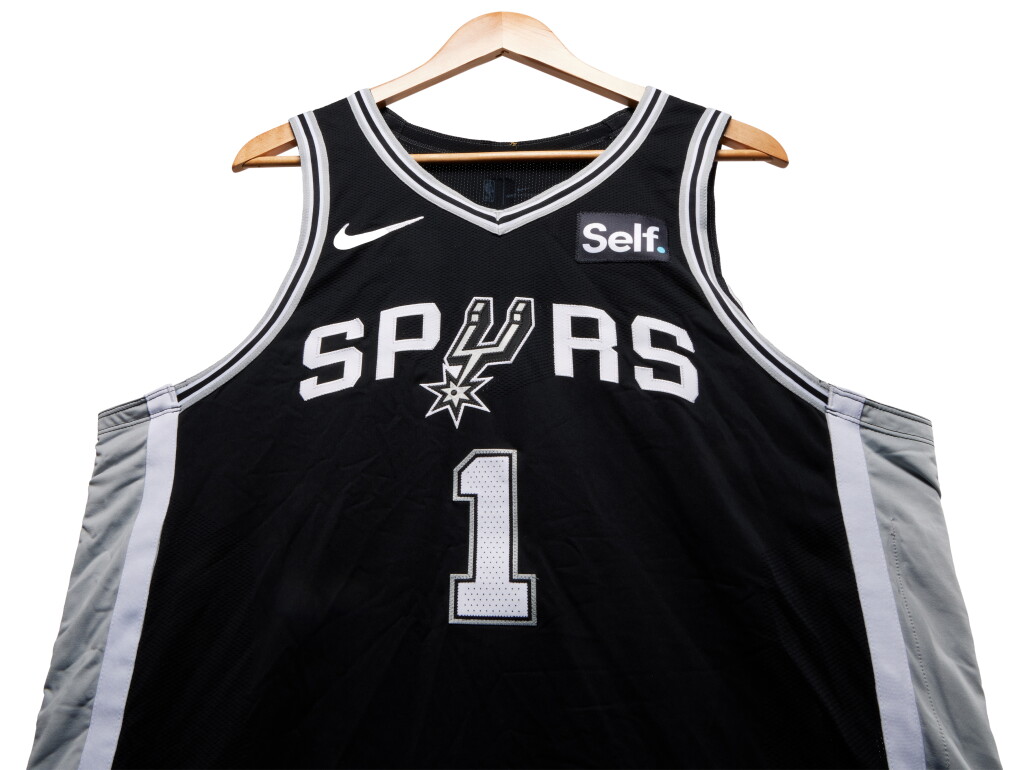 View full screen - View 1 of Lot 43. Victor Wembanyama San Antonio Spurs 2023-2024 Game Worn Icon Edition Jersey .