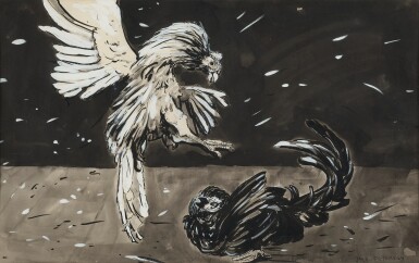 View full screen - View 1 of Lot 287. Fighting Cocks.