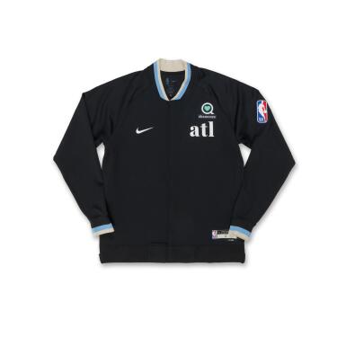 View full screen - View 1 of Lot 157. Keaton Wallace Atlanta Hawks 2024-2025 City Edition Warmup Set .